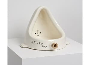 ©Marcel Duchamp 'Fountain' 1950 (replica of 1917 original) porcelain urinal, 30.5 x 38.1 x 45.7cm Philadelphia Museum of Art 125th Anniversary Acquisition, gift (by exchange) of Mrs Herbert Cameron Morris, 1998-74-1 ©Association Marcel Duchamp/ADAGP. Copyright Agency, 2018