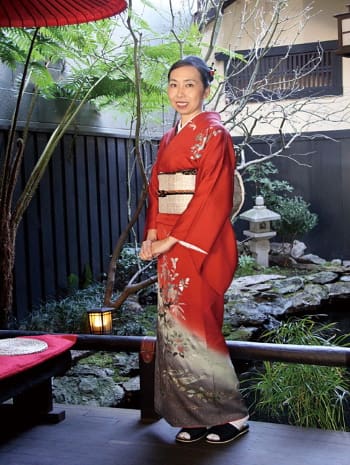 着物を通して日本文化の理解促進に貢献したいと語るゲスナー多恵さん（Photo: Riko Mizumura）
