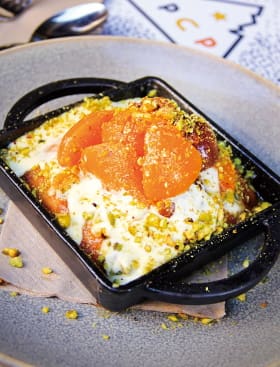 店長お薦めの「Skillet Pancake」（$16）は、心も体も温まる肌寒い季節にぴったりの一品