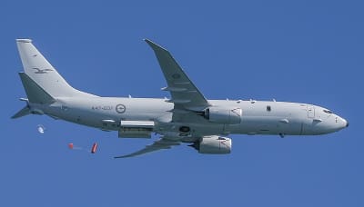 ホルムズ海峡への派遣が決まった豪空軍の哨戒機「P-8Aポセイドン」（Photo: Commonwealth of Australia, Department of Defence）