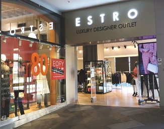 「ESTRO」には、高級ブランドが一堂に集められている