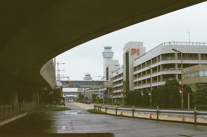 羽田空港で